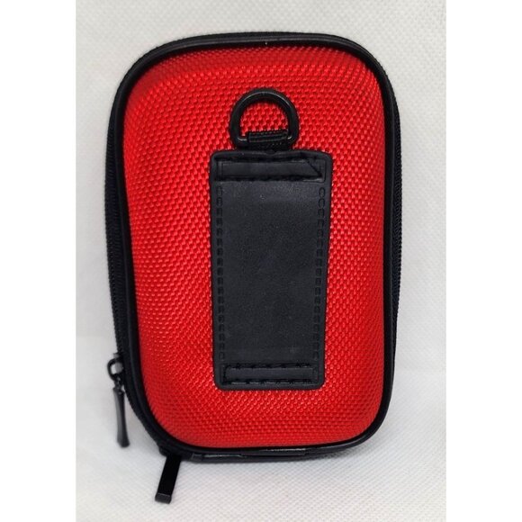 Durable Red Camera Bag/Wallet with Belt Clip and Hand Bracelet - Hard Shell - Picture 2 of 16